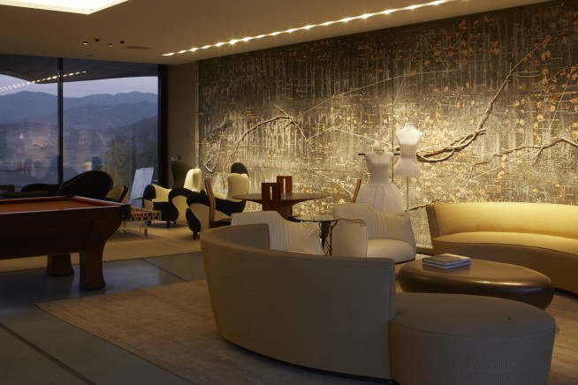 Art and design are central to the interior spaces and showcased throughout the property.